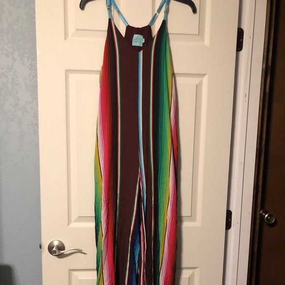 Judith March Serape fabric cinco de mayo outfit jumper adjustable strap - Picture 2 of 16